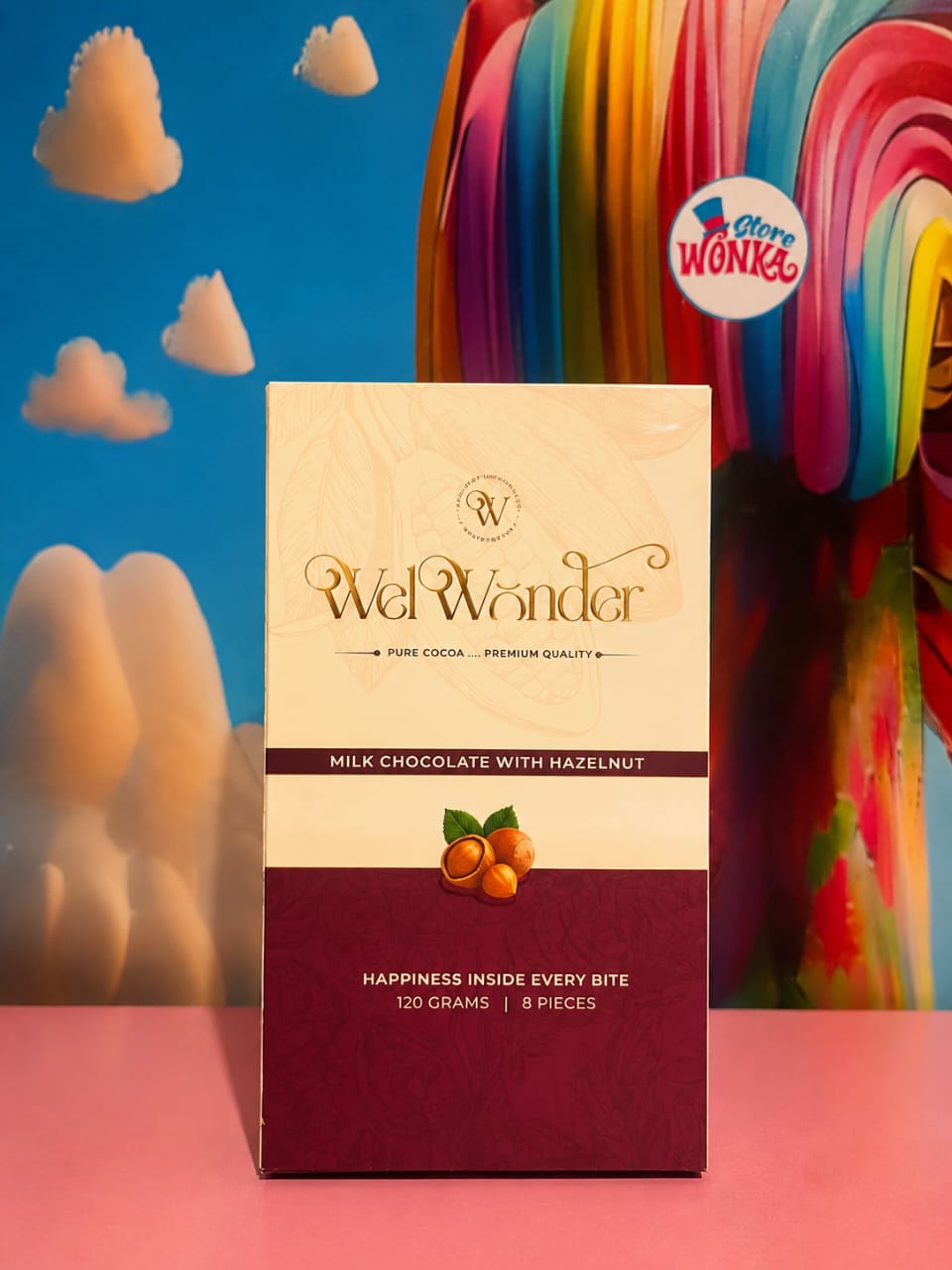 Wel Wonder Milk Chocolate with Hazelnut