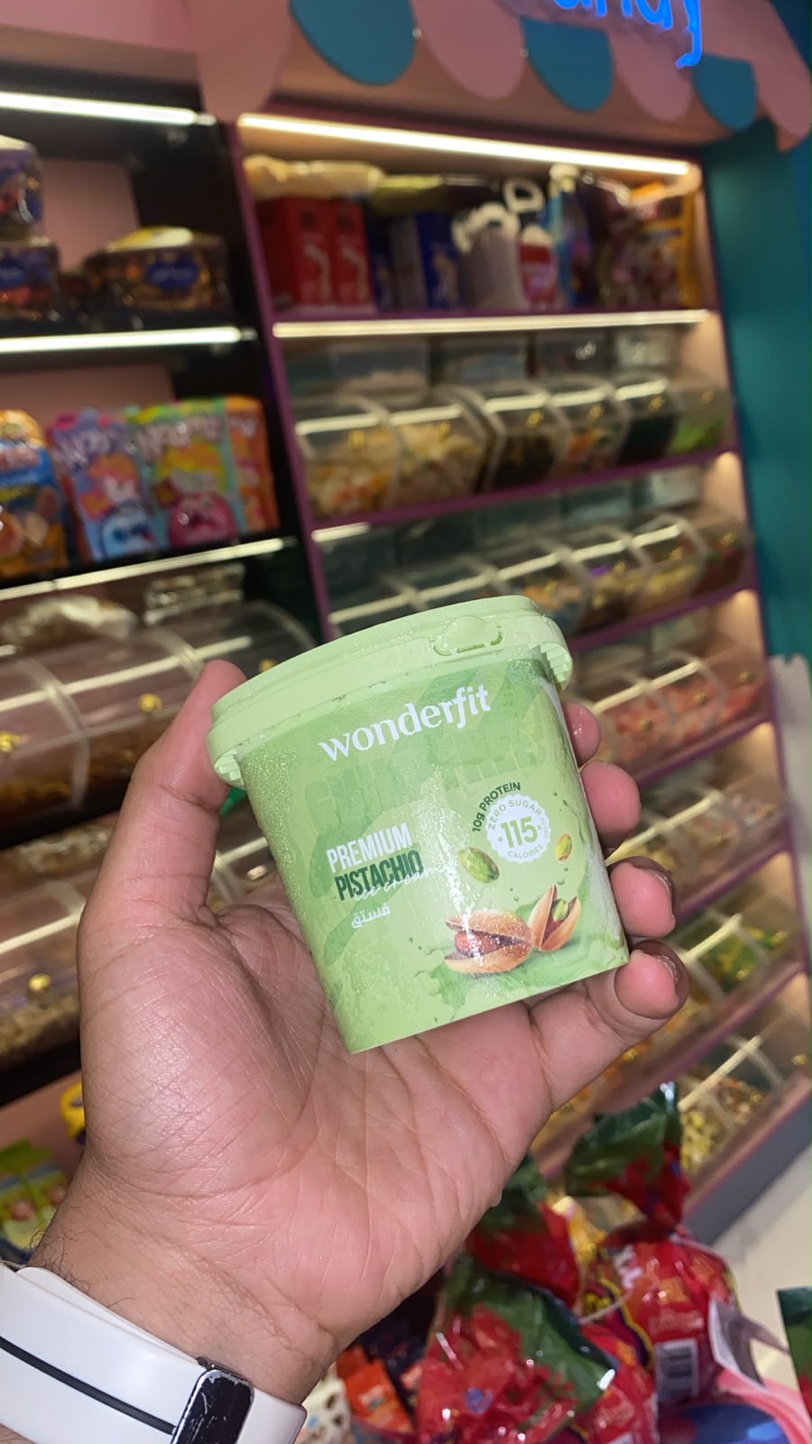 Wonderfit Premium Pistachio Ice Cream — Zero Sugar