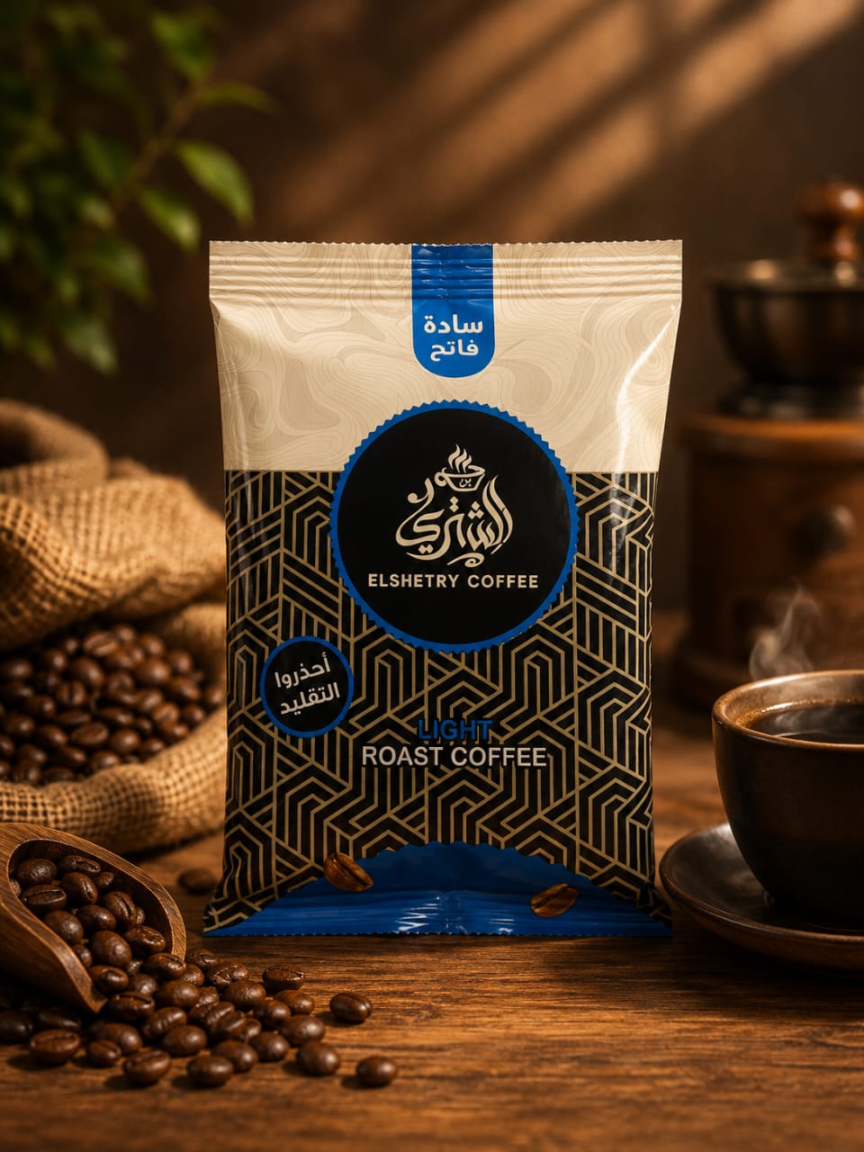 Elshetry Light Roast Coffee — Plain, 100g Pouch