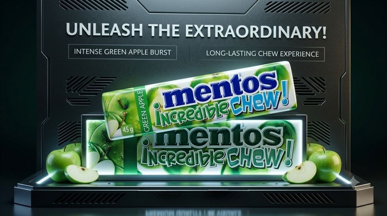 Mentos Incredible Chew — Green Apple