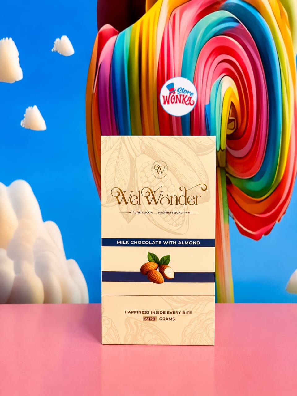 Wel Wonder Milk Chocolate with Almond