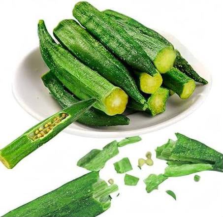 Freeze-Dried Okra Crisps