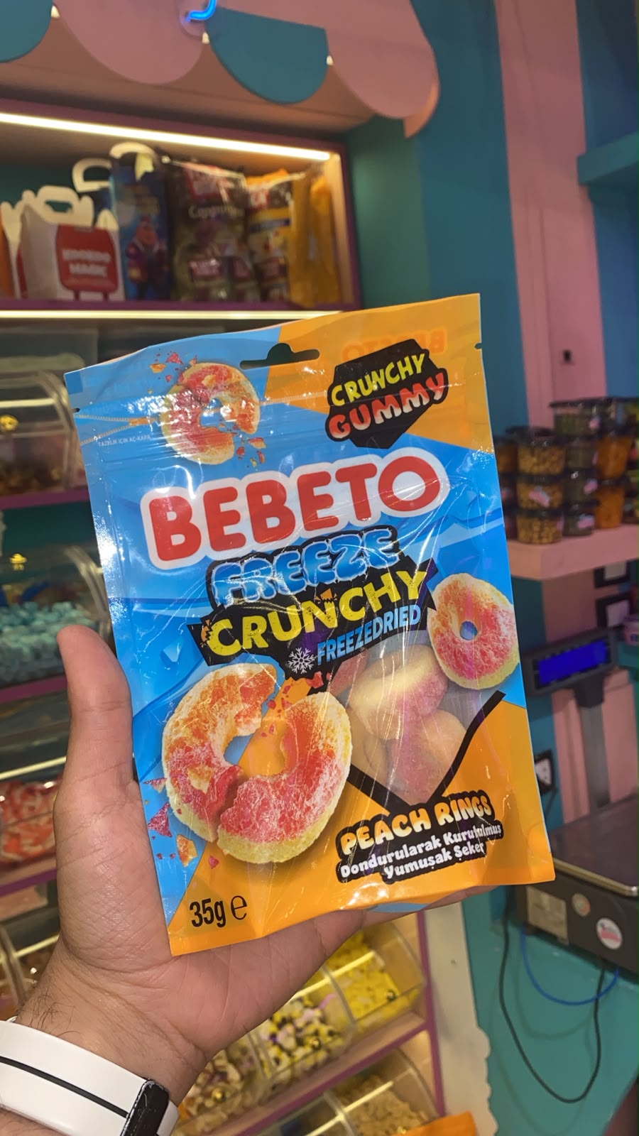 Bebeto Freeze Crunchy Peach Rings