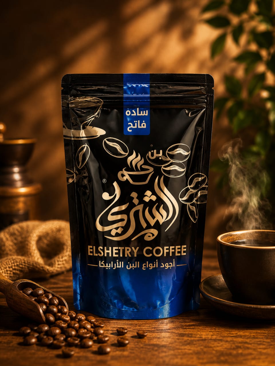 Elshetry Arabica Coffee Pouch — Light Roast, Plain