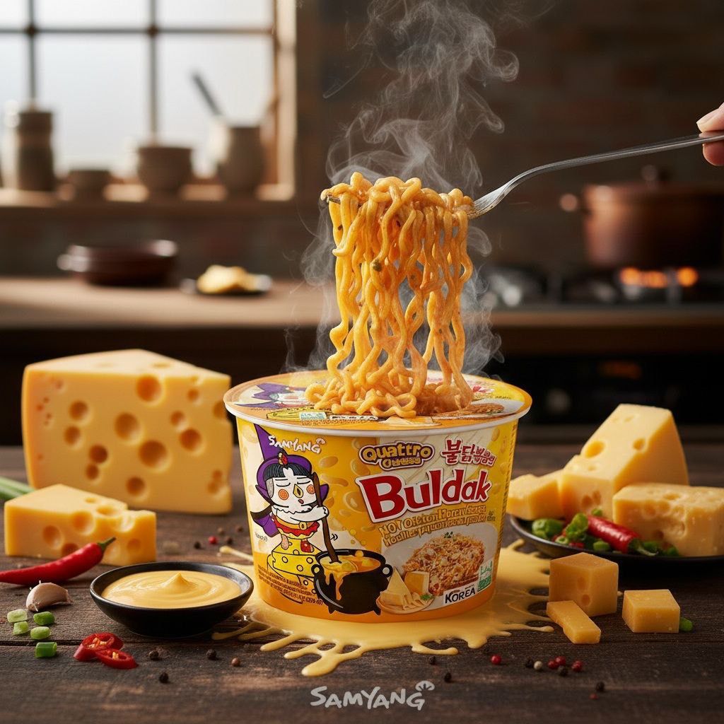 Samyang Buldak Cup Ramen — Quattro Cheese