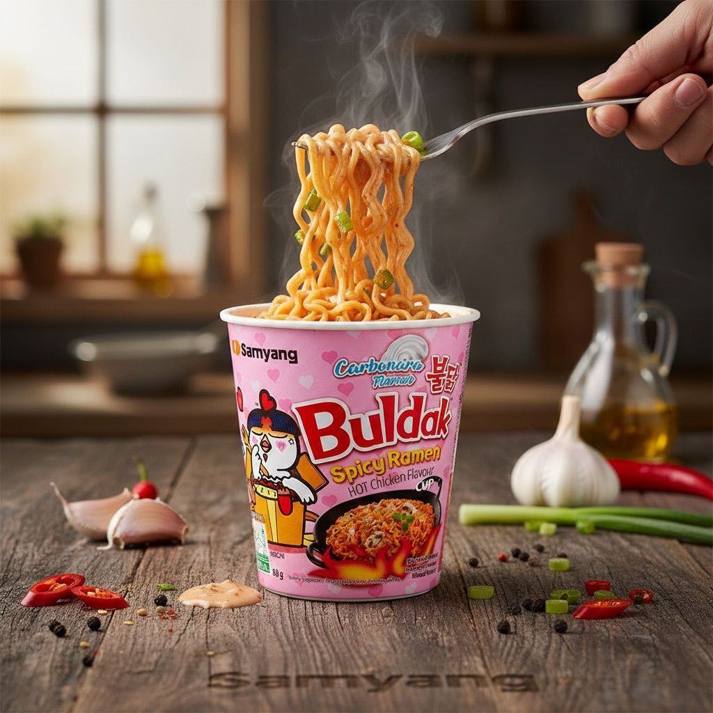 Samyang Buldak Cup Ramen — Carbonara
