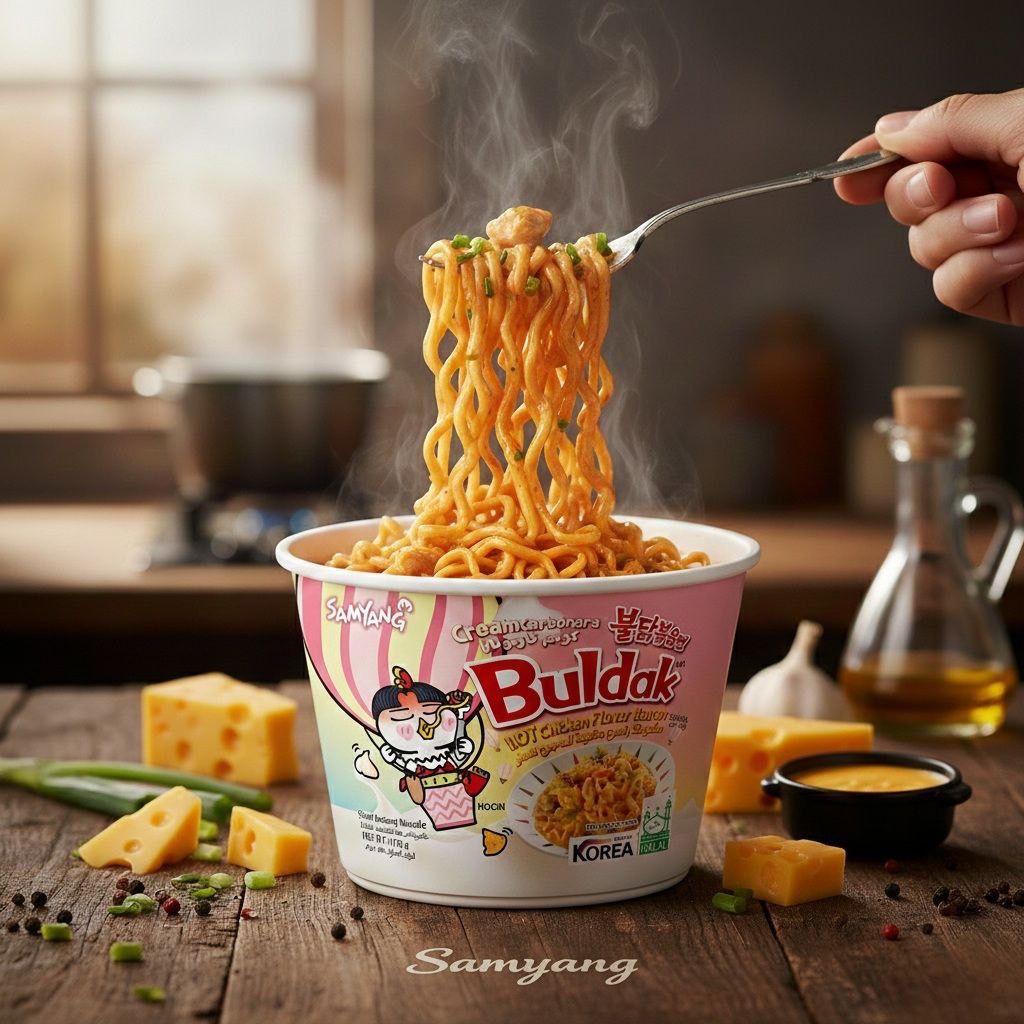 Samyang Buldak Cup Ramen — Cream Carbonara