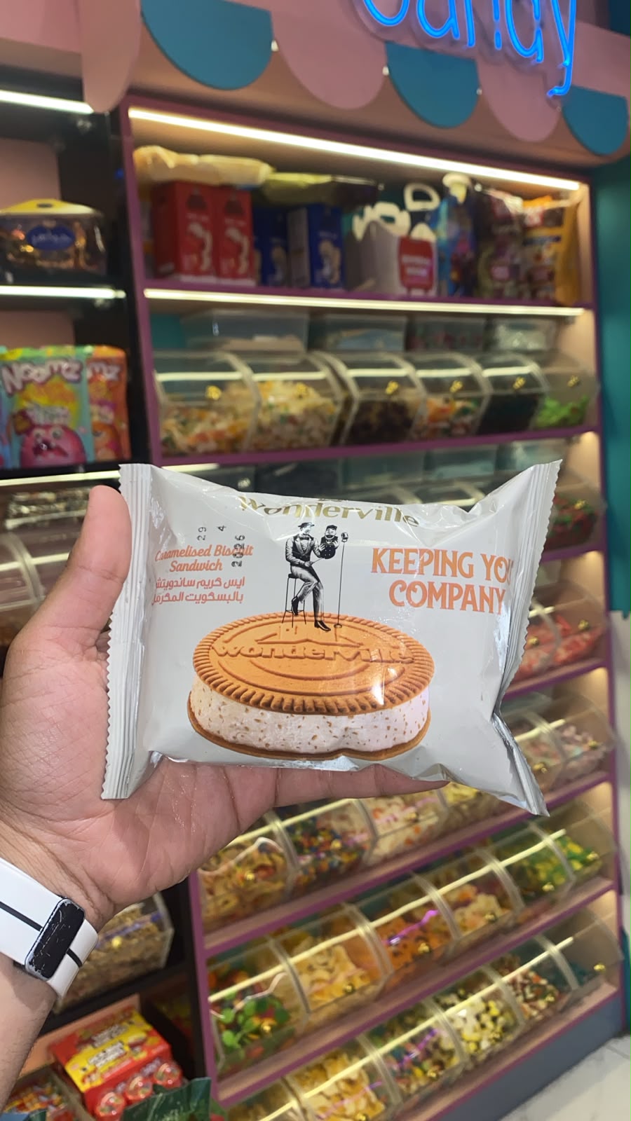 Wonderville Caramelised Biscuit Ice Cream Sandwich